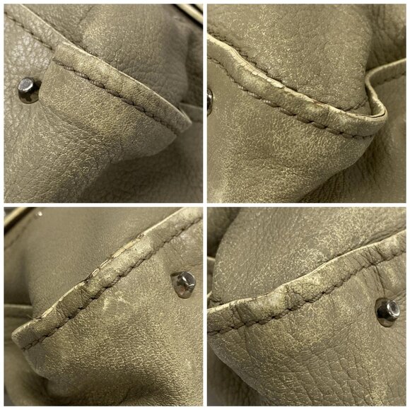 Auth Chloe Paddington Gray Leather Handbag - Picture 16 of 16